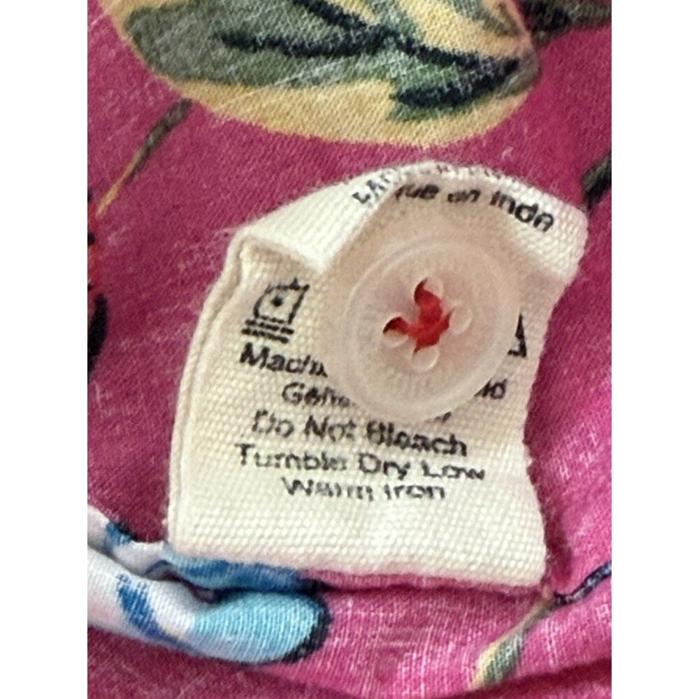 Printfresh Women’s XS Tall Pink Hummingbird Floral‎ Pajama Set Artsy Colorful - Picture 6 of 13